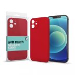   Apple iPhone 13 készülékhez Soft Touch Silicone Case Slim piros 
