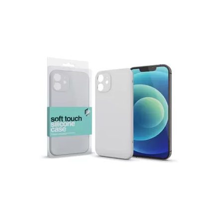 Apple iPhone 13 Mini készülékhez Soft Touch Silicone Case Slim törtfehér 