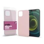   Apple iPhone 13 Pro készülékhez Szilikon matte tok ultra vékony púder pink 