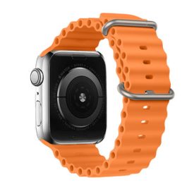   SILICONE LOOP SZíJ, APPLE WATCH 42/44/45/49 Készülékhez, DESIGN 1 ORANGE