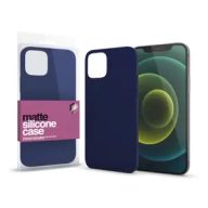   Apple iPhone 13 készülékhez Szilikon matte tok ultra vékony sötétkék 