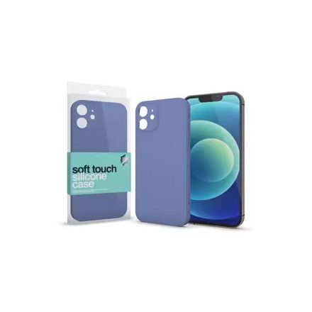 Apple iPhone 13 Mini készülékhez Soft Touch Silicone Case Slim levendula szürke 