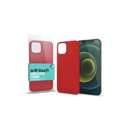 Apple iPhone 13 készülékhez Soft Touch Silicone Case piros 