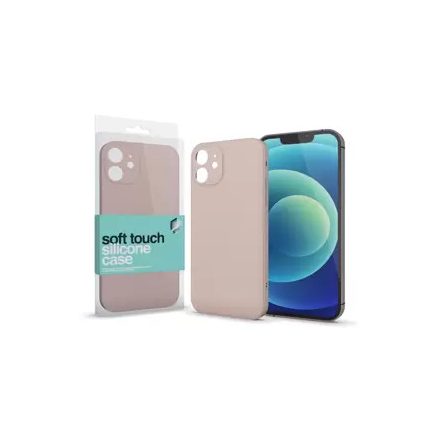 Apple iPhone 13 készülékhez Soft Touch Silicone Case Slim púder pink 