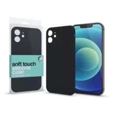 Apple iPhone 13 Pro Max készülékhez Soft Touch Silicone Case Slim fekete 