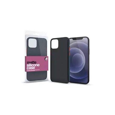 Apple iPhone 13 készülékhez Matt tok színes gombokkal sötétzöld 