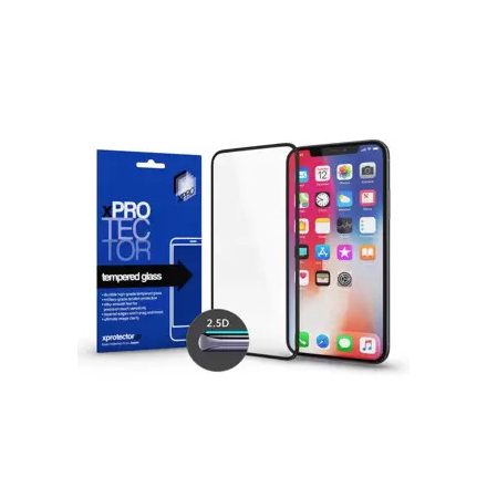 Apple iPhone 13 / 13 Pro készülékhez Tempered Glass Full 2.5D fekete 0.33 kijelzővédő üveg 