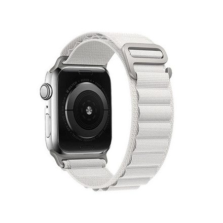 NYLON LOOP SZíJ, APPLE WATCH 42/44/45/49 Készülékhez, DESIGN 2 White