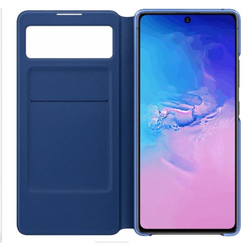 Samsung Galaxy Note10 Lite S View Wallet Cover, Fekete, Mappa Tok 