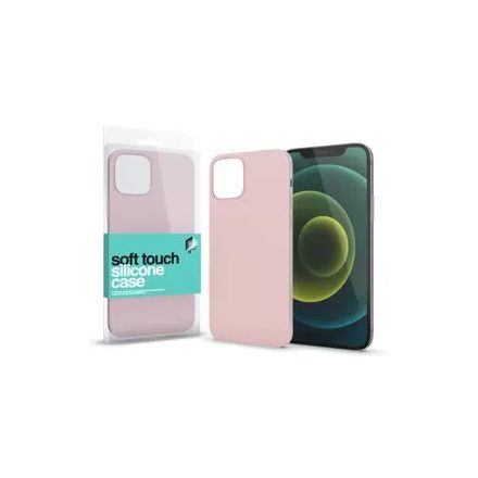 Apple iPhone 13 készülékhez Soft Touch Silicone Case pink 