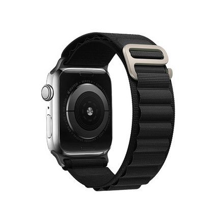 NYLON LOOP SZíJ, APPLE WATCH 42/44/45/49 Készülékhez, DESIGN 2 BLACK