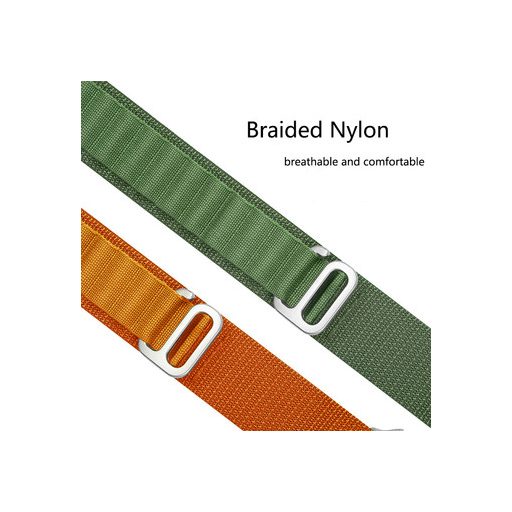 NYLON LOOP SZíJ, APPLE WATCH 42/44/45/49 Készülékhez, DESIGN 2 BLACK