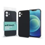   Apple iPhone 13 Mini készülékhez Soft Touch Silicone Case Slim fekete 