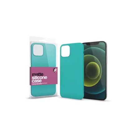 Apple iPhone 13 Mini készülékhez Szilikon matte tok ultra vékony mentazöld 