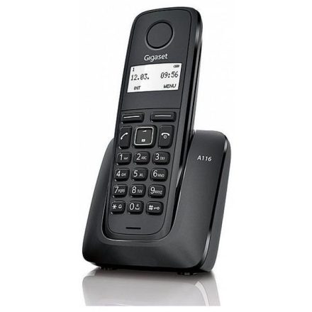 Gigaset A116 vezeték nélküli (DECT) telefon, Fekete
