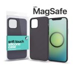   XPRO MagSafe rögzítésű Soft Touch Szilikon tok Apple Iphone 14 készülékhez - éjfekete