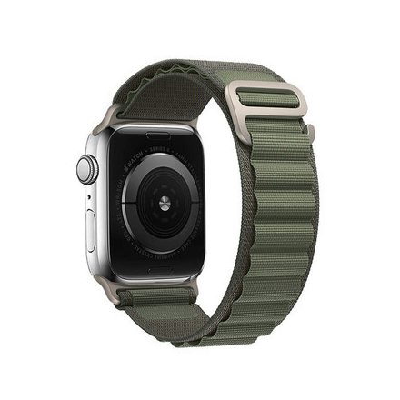 NYLON LOOP SZíJ, APPLE WATCH 42/44/45/49 Készülékhez, DESIGN 2 GREEN