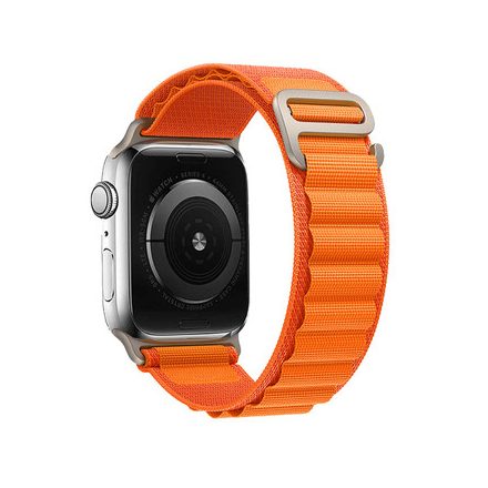 NYLON LOOP SZíJ, APPLE WATCH 42/44/45/49 Készülékhez, DESIGN 2 ORANGE