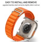 NYLON LOOP SZíJ, APPLE WATCH 42/44/45/49 Készülékhez, DESIGN 2 ORANGE