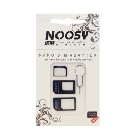   SIM KÁRTYA ÁTALAKÍTÓ / SIM KÁRTYA ADAPTER + SIM KÁRTYA KISZEDŐ TŰ (FEKETE)