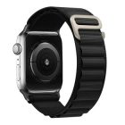 NYLON LOOP SZíJ, APPLE WATCH 42/44/45/49 Készülékhez, DESIGN 2 BLACK